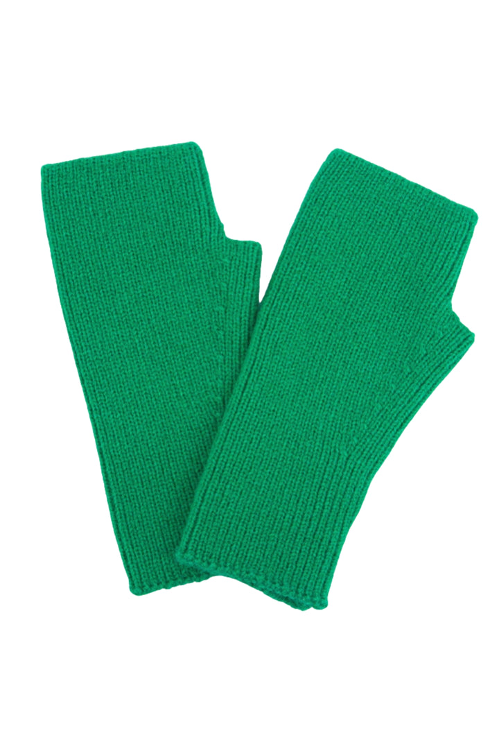 Vibrant Green Knitted Wrist Warmers