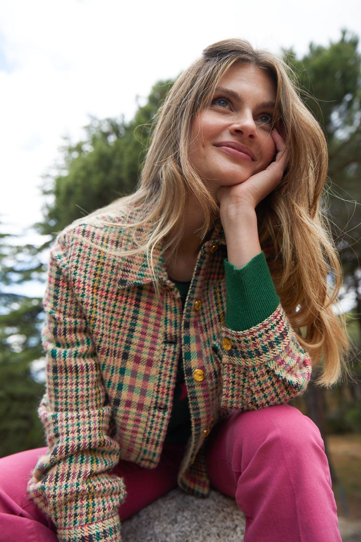 Vilagallo 30746 Camel British Check Jacket