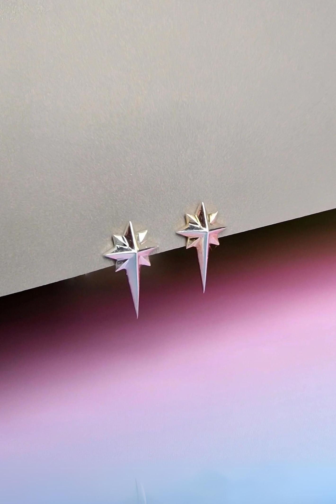 Vurchoo 1109 Silver Rising Star Stud Earrings – Experience Boutique
