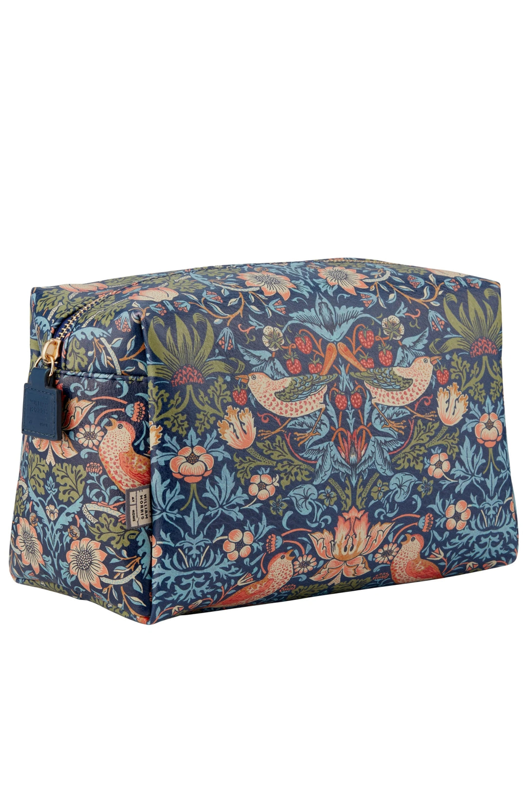William Morris At Home Strawberry Thief Washbag in Navy