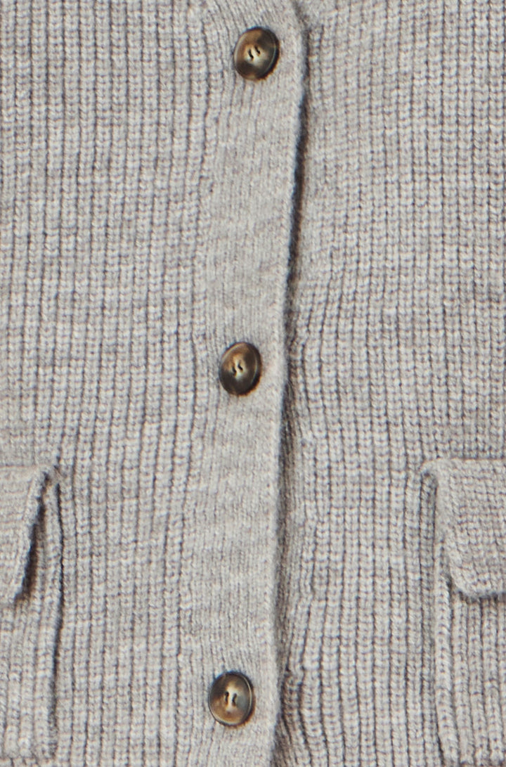 Yumi Grey Knitted Pullover Waistcoat