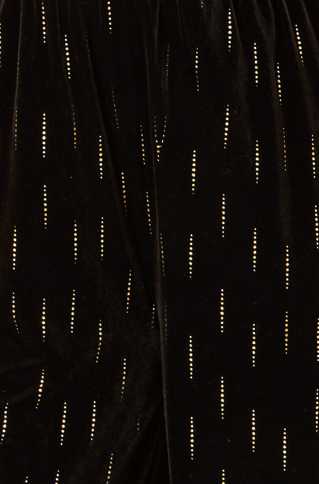 Yumi Black Foil Print Velvet Jumpsuit