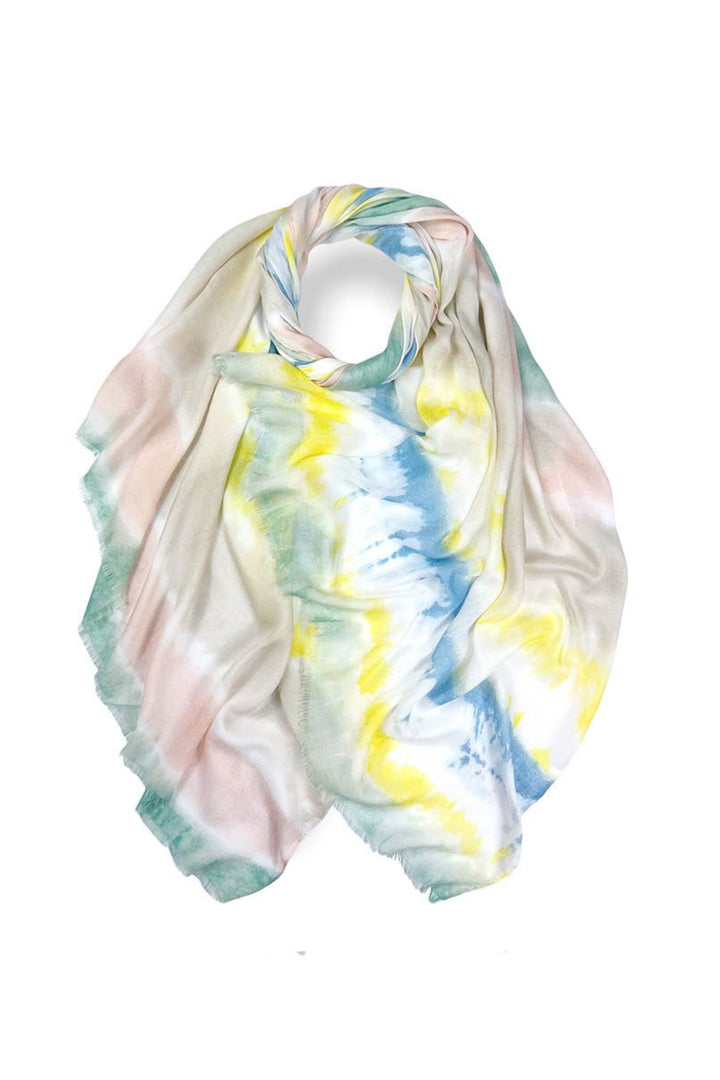 Yellow Tie-Dye Super Soft Scarf
