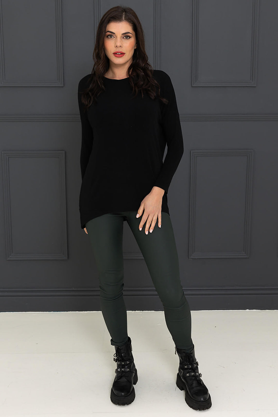 A Postcard From Brighton Black Flickie Zip Top - Experience Boutique