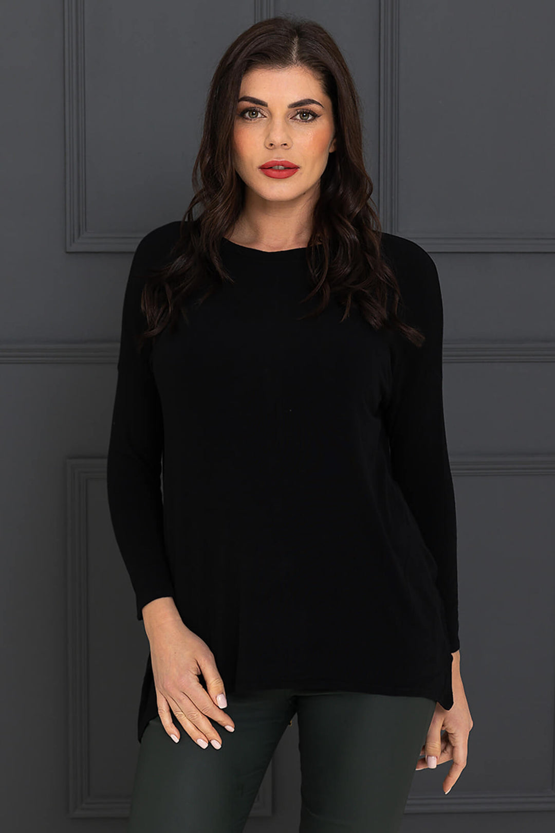 A Postcard From Brighton Black Flickie Zip Top - Experience Boutique