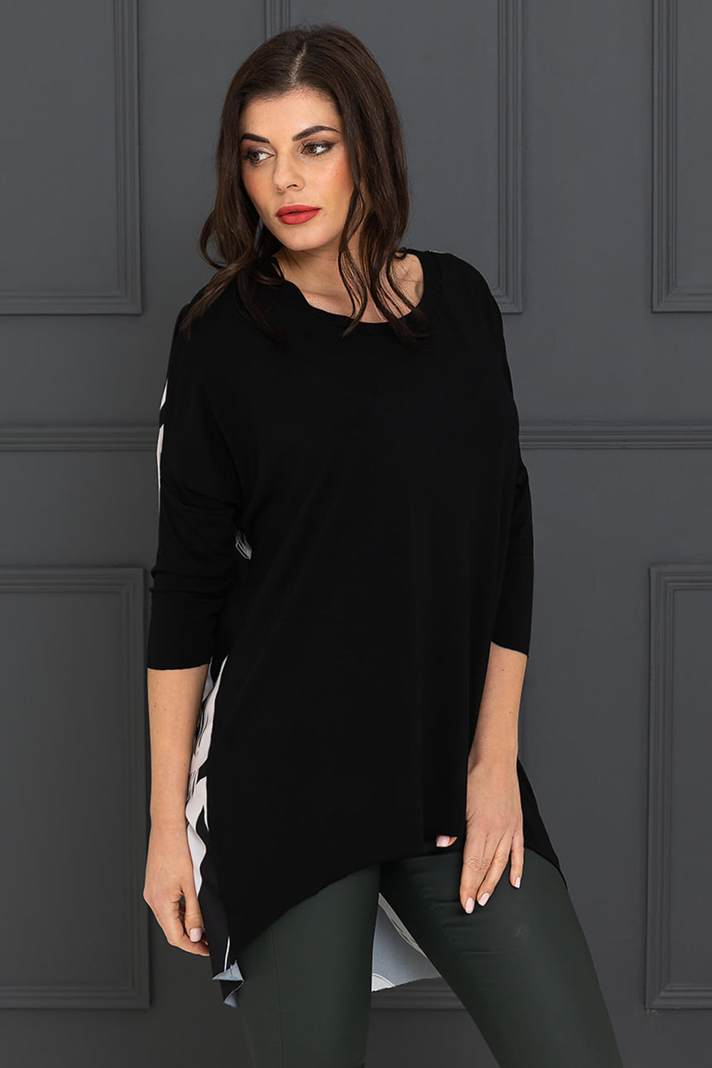 A Postcard From Brighton Black Loop De Loop Flirty Top - Experience Boutique
