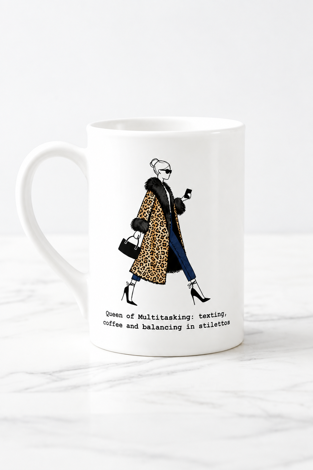 "Queen of Multitasking" Bone China Mug