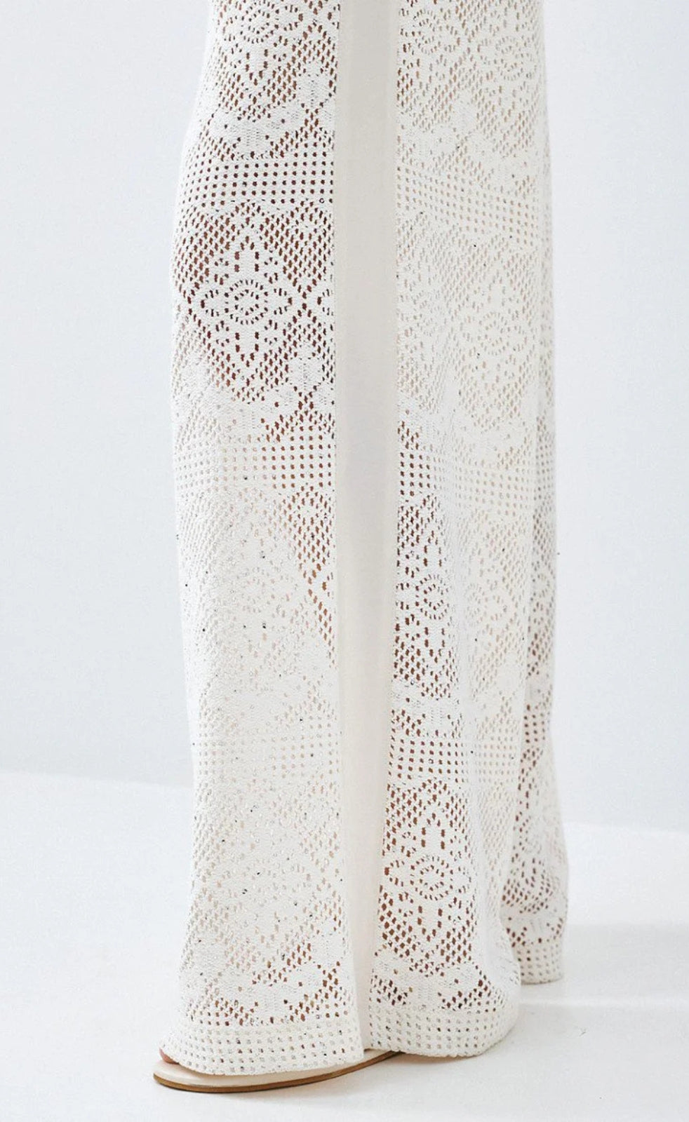 Access 63-5065-202 Vanilla Lace Wide Leg Trousers