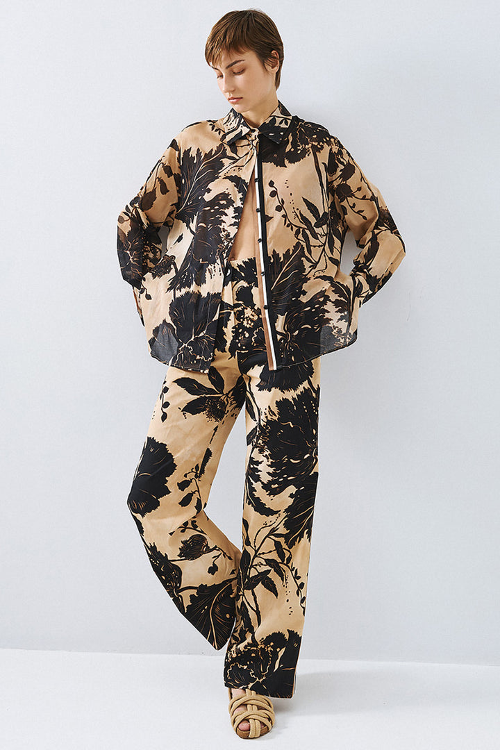 Access 63-7067-0306 Brown Africa Print Shirt