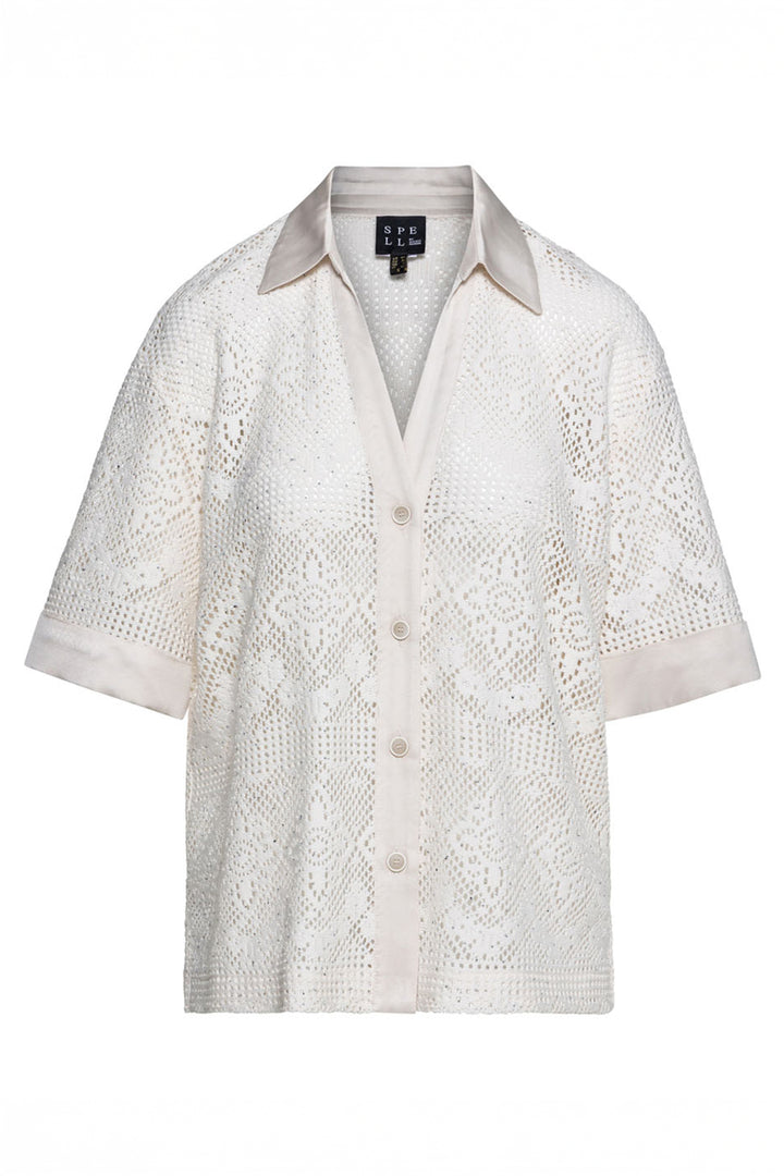 Access 63-7073-202 Vanilla Lace Short Sleeve Shirt