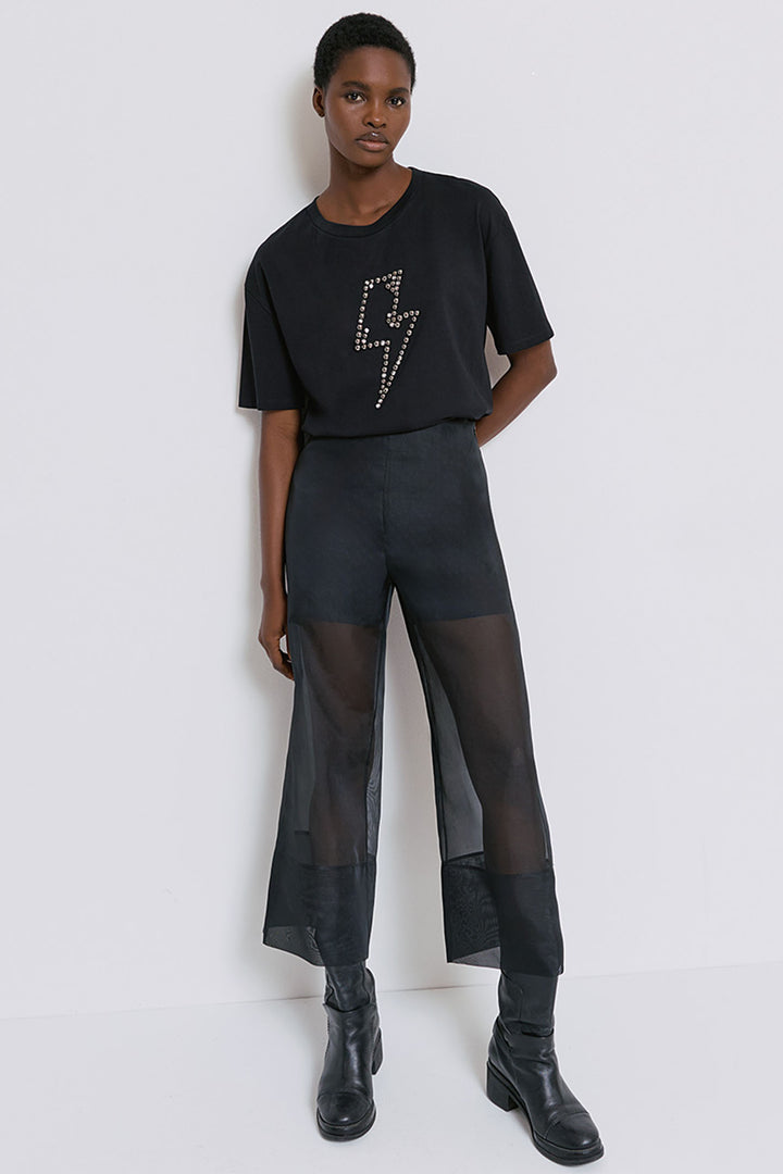 Access Fashion 2067 Black Lightning Bolt T-Shirt - Experience Boutique
