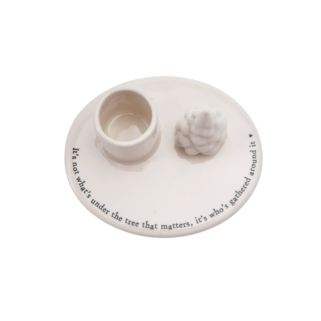 Winter Wishes 'Under The Tree' Candlestick Holder