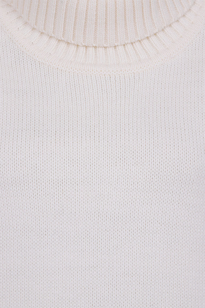 Alice Collins 033A252 Wendy Wild Oat Knitted Polo Tank Top - Experience Boutique