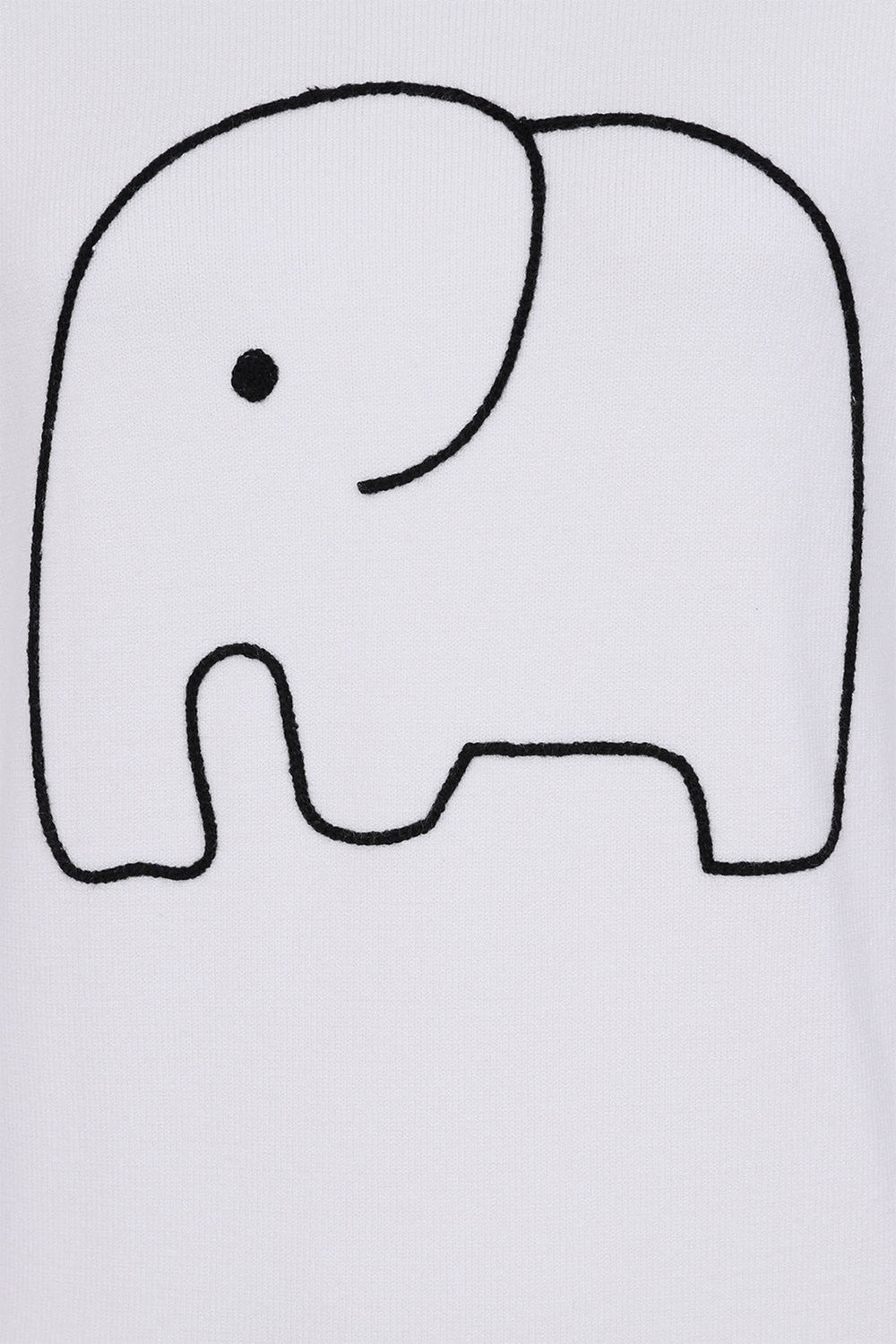 Alice Collins 033A254 Cream Elephant Embroidered Jumper - Experience Boutique