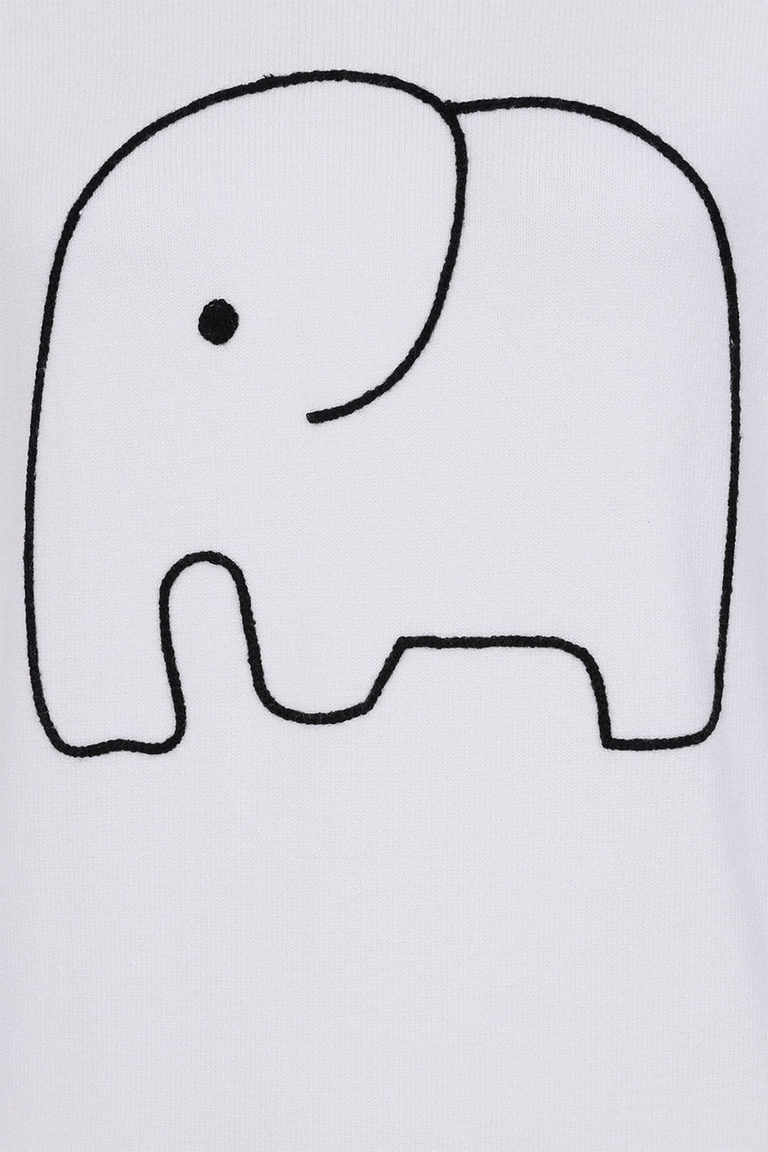 Alice Collins 033A254 Cream Elephant Embroidered Jumper - Experience Boutique