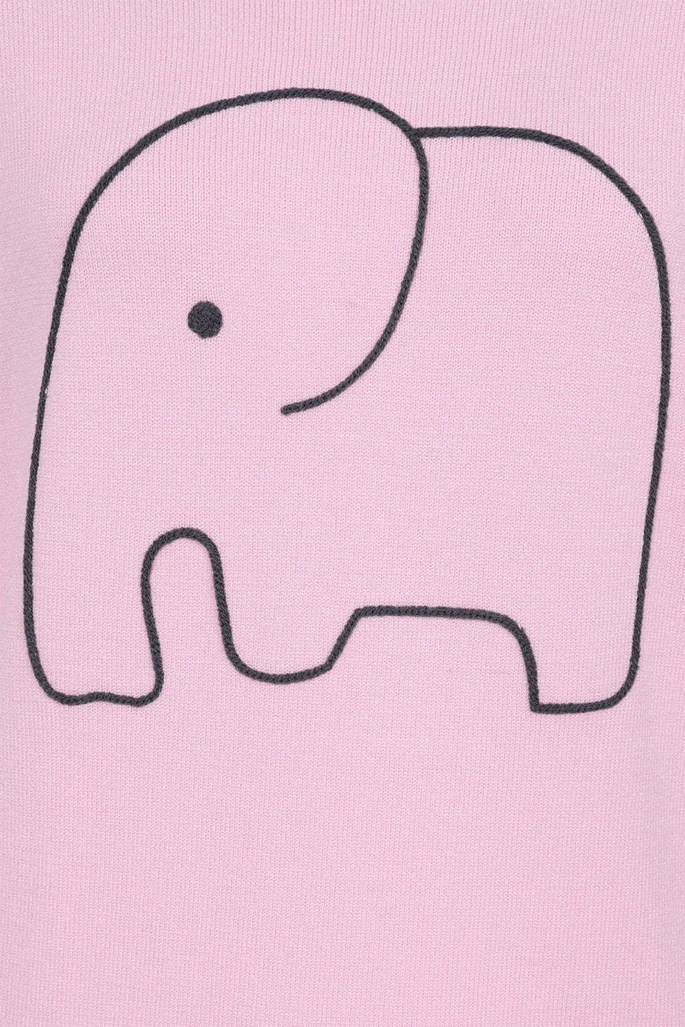 Alice Collins 033A254 Pink Elephant Embroidered Jumper - Experience Boutique