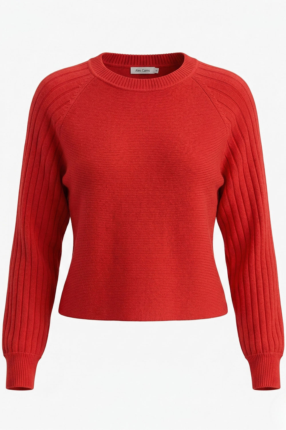 Alice Collins Ada Ruby Red Jumper 037A077, front packshot