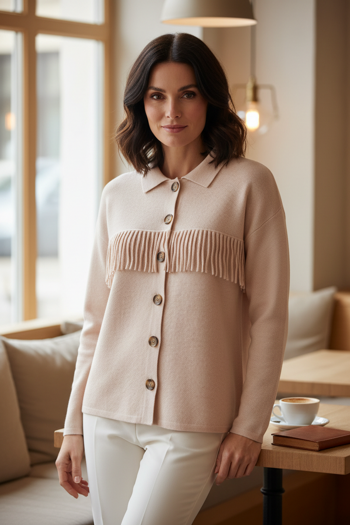 Alice Collins Beyonce Powder Pink Cardigan 037A160
