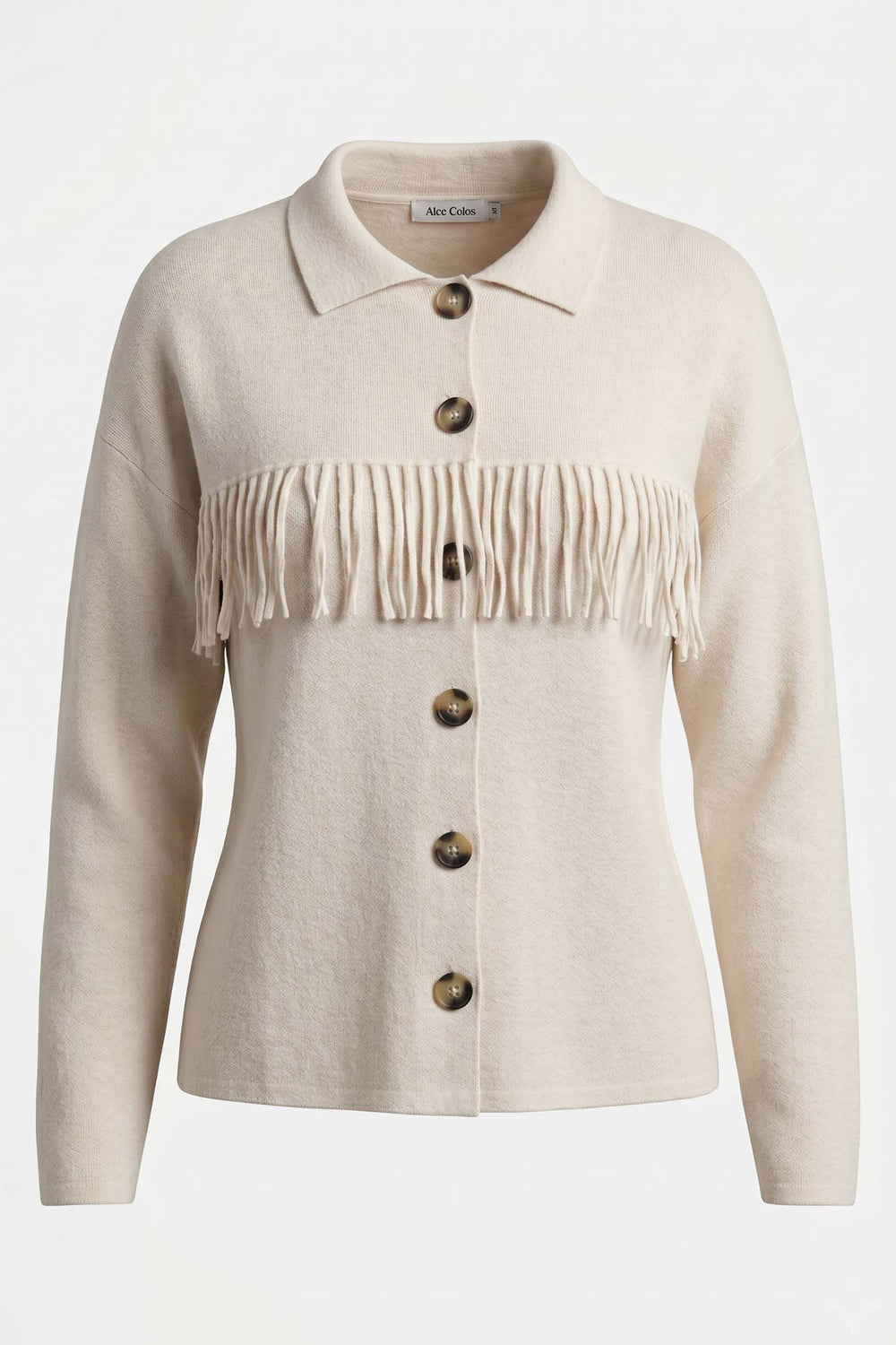 Alice Collins Beyonce Winter White Cardigan 037A160, front packshot