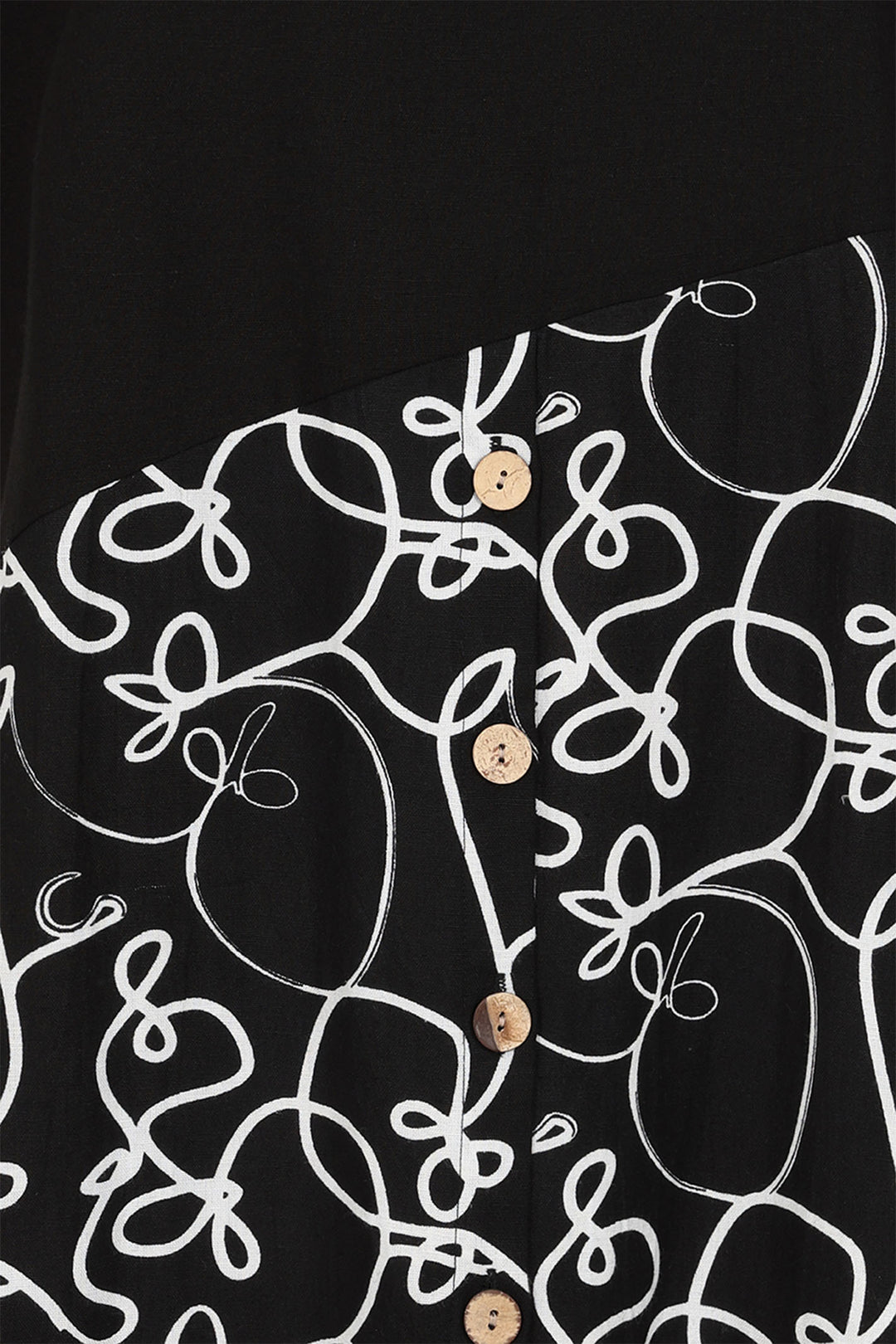 Alice Collins Dress Alaia Swirl Print Black 034S340 - Experience Boutique