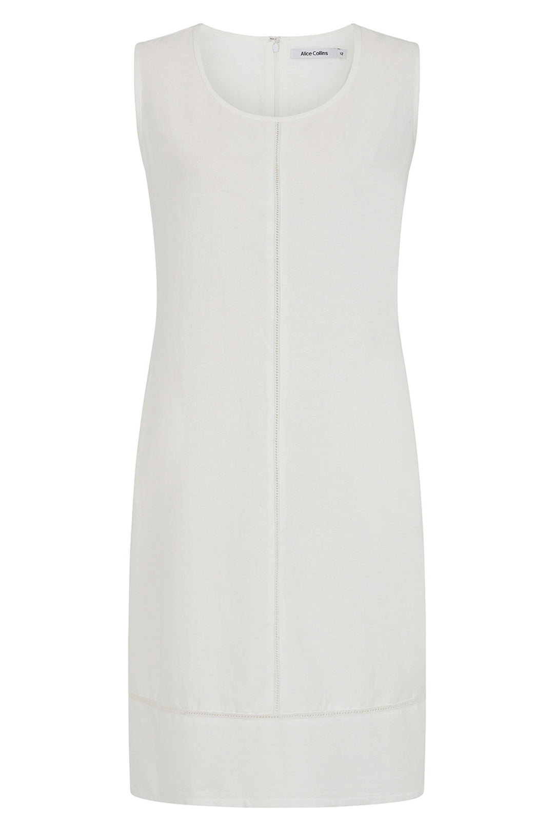 Alice Collins Dress Harriet White 034S308 - Experience Boutique