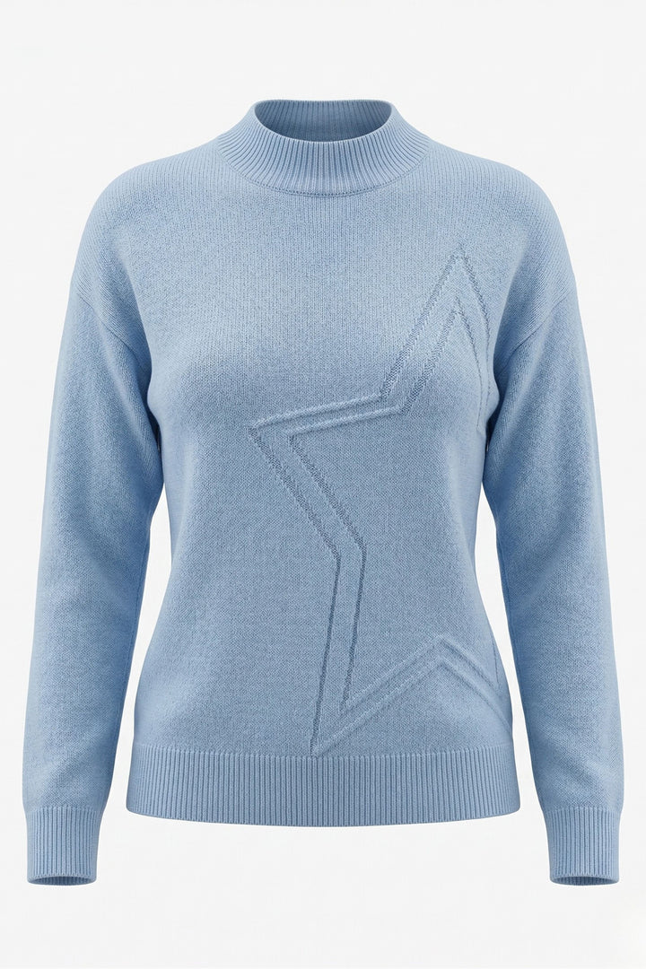 Alice Collins Hannah Blue Smoke Jumper 037A065, front packshot
