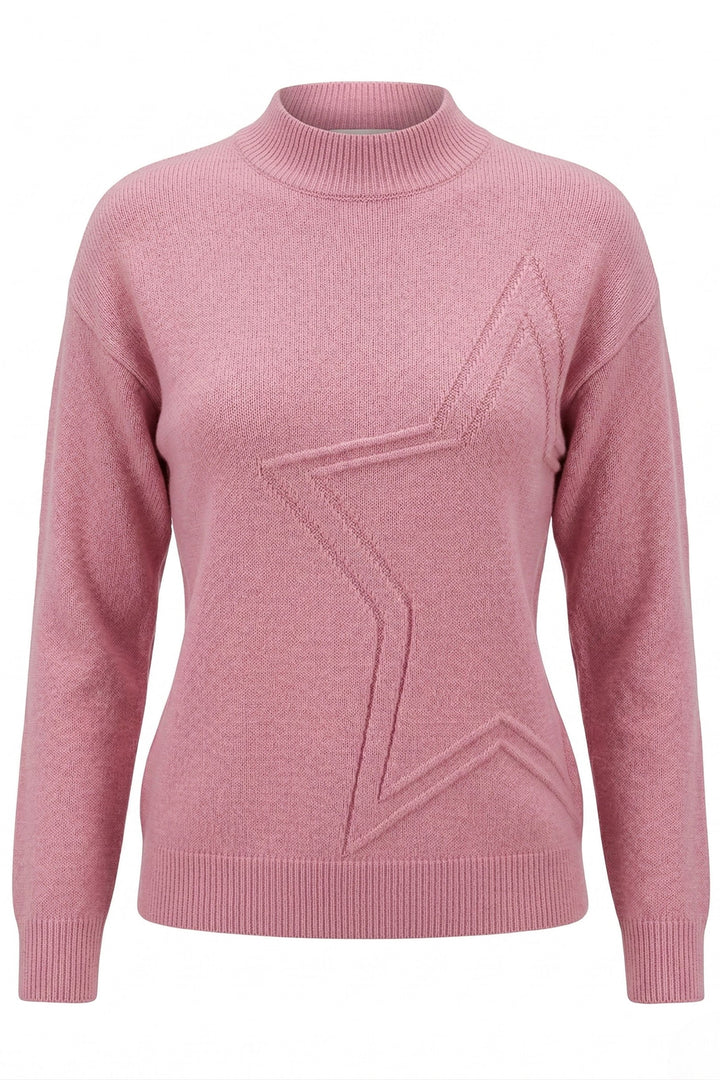 Alice Collins Hannah Raspberry Sorbet Pink Jumper 037A065, front packshot