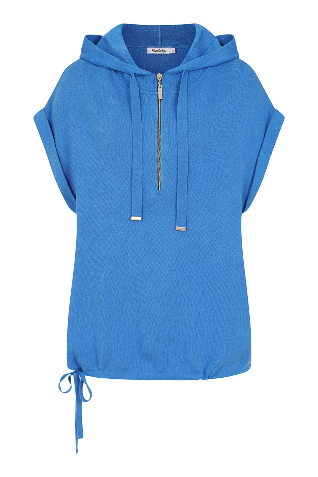 Alice Collins Hoodie Maeve Sleeveless Royal Blue 034S138 - Experience Boutique