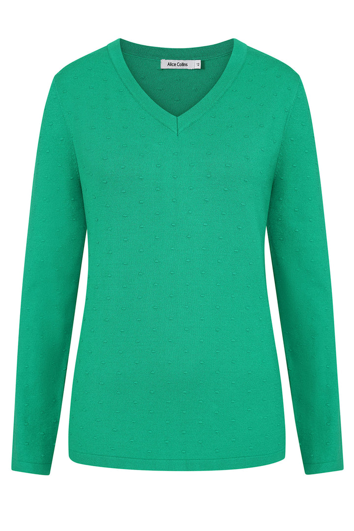 Alice Collins Jumper Ida Vibrant Green 034S132 - Experience Boutique