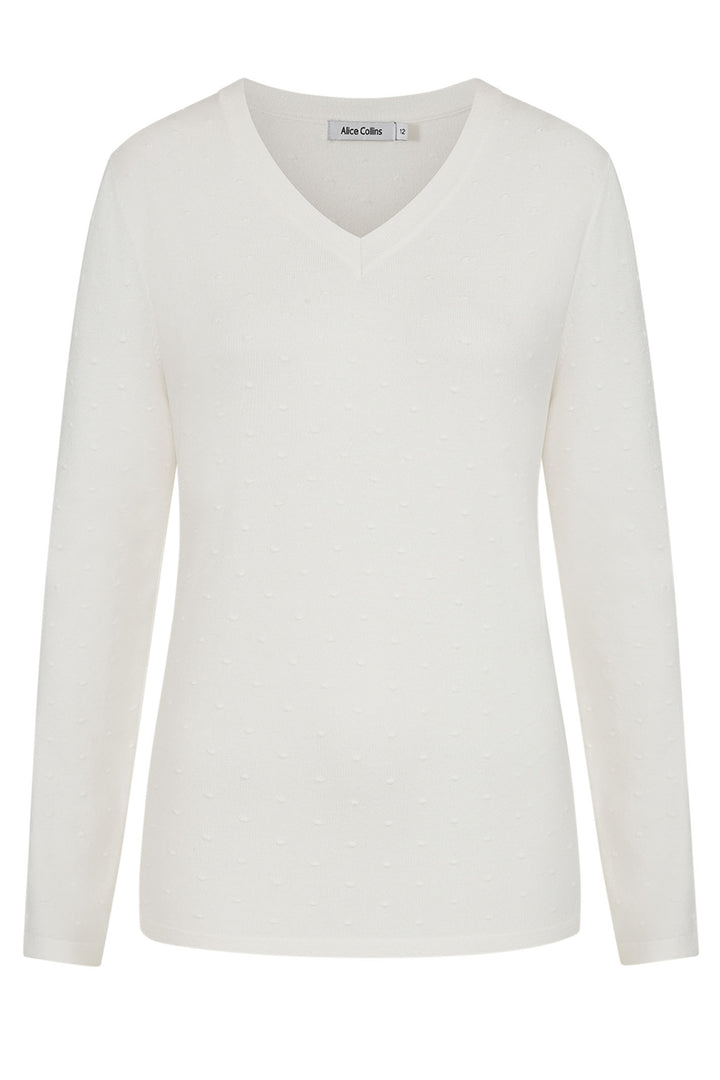 Alice Collins Jumper Ida White 034S132 - Experience Boutique