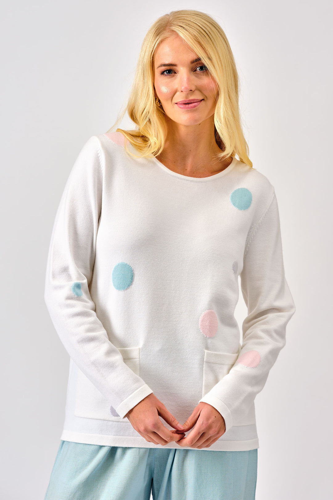 Alice Collins Jumper Nicola White 034S108 - Experience Boutique