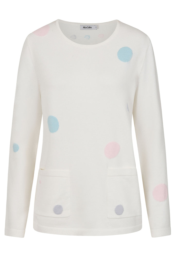Alice Collins Jumper Nicola White 034S108 - Experience Boutique