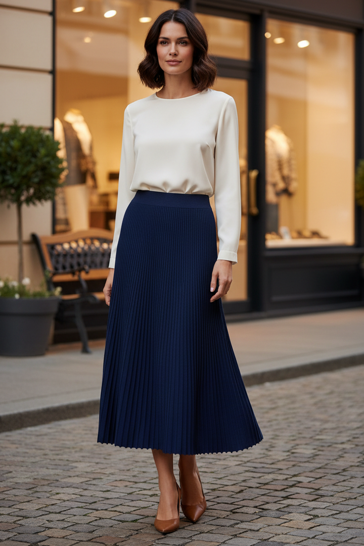 Alice Collins Maggie Rich Navy Skirt 037A115