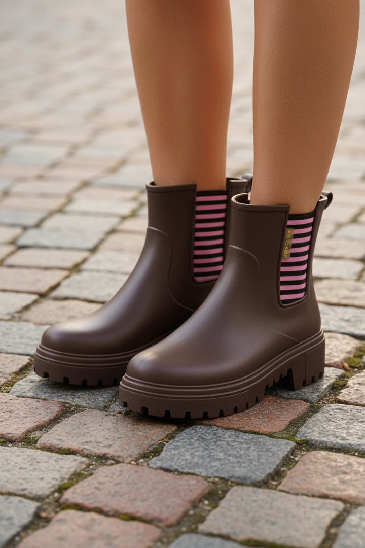 Alice Collins Mayfair Chocolate Chip Brown Boots 037A400