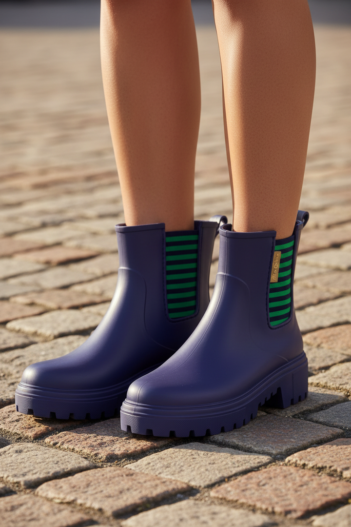 Alice Collins Mayfair Rich Navy Wellie Boots 037A400