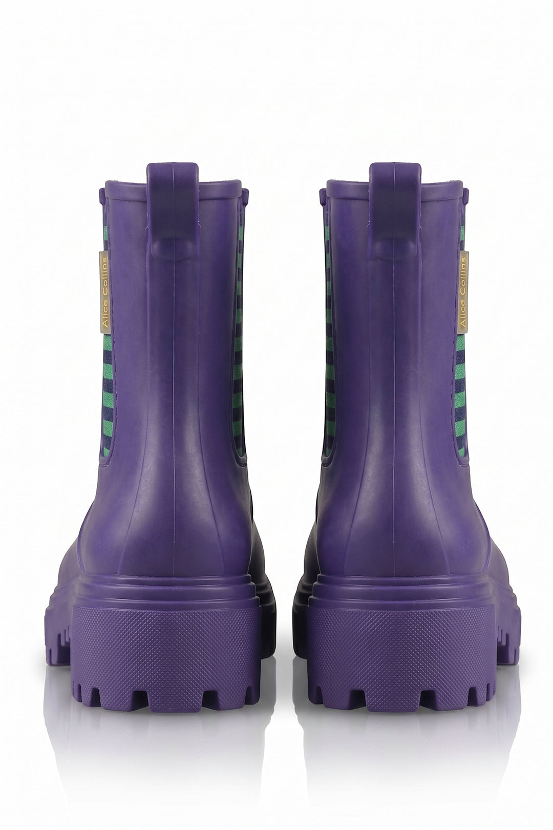 Alice Collins Mayfair Rich Navy Boots 037A400, pair back view