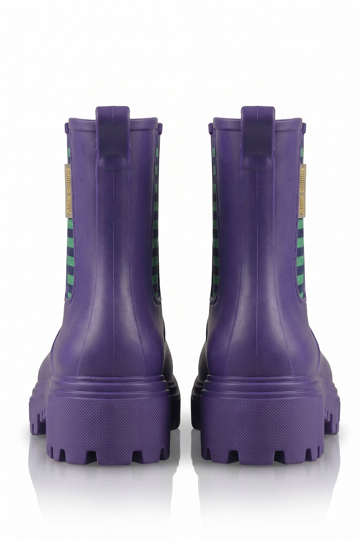 Alice Collins Mayfair Rich Navy Boots 037A400, pair back view
