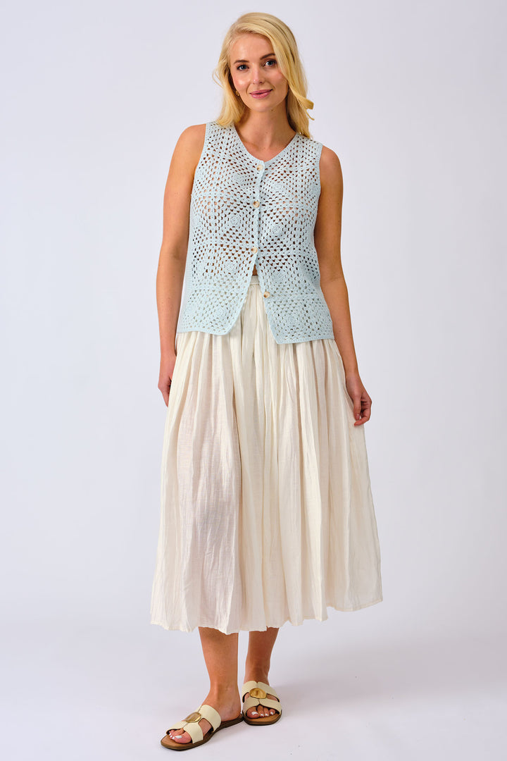 Alice Collins Skirt Savannah White 034S442