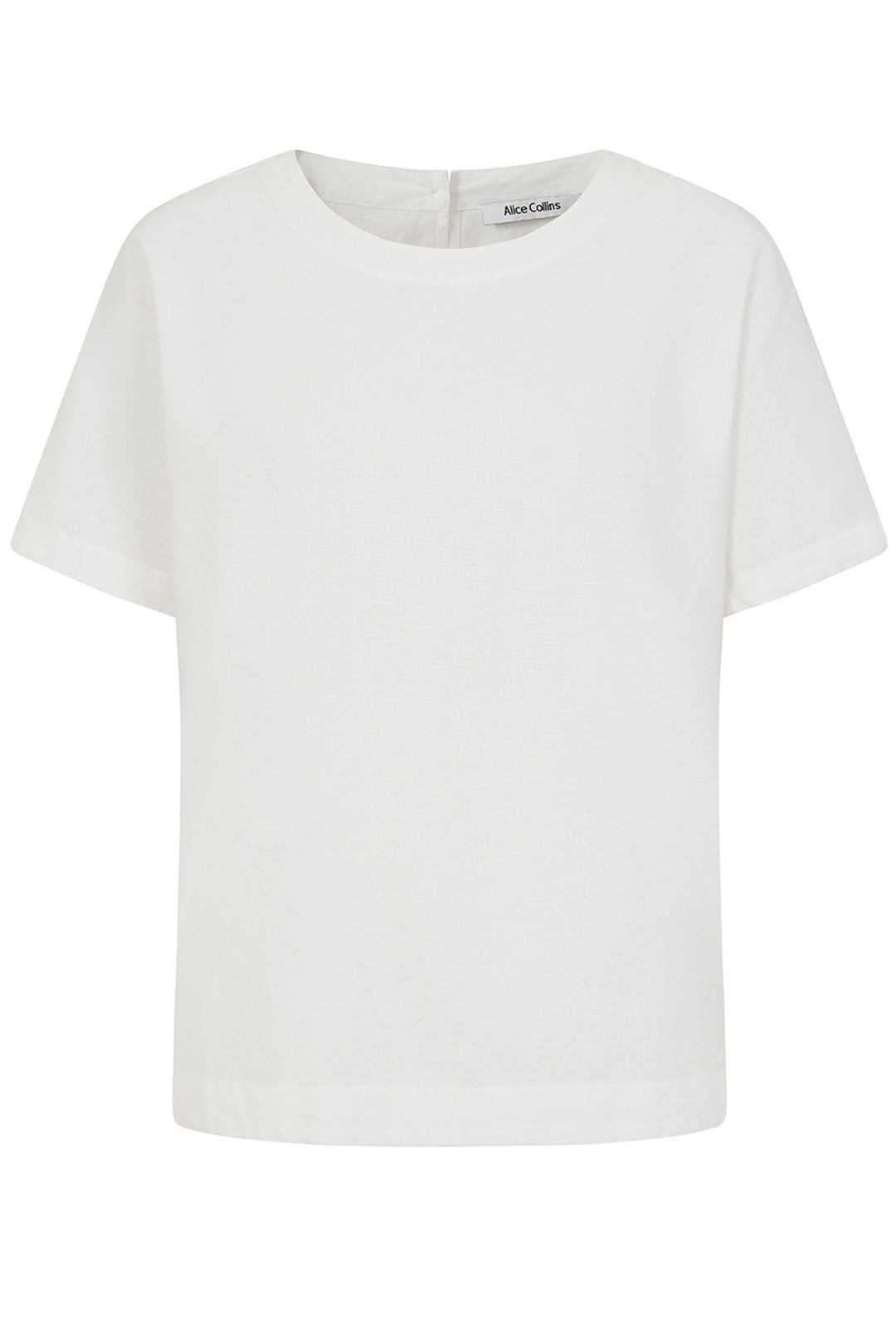 Alice Collins Top Rose Plain White 034S312 - Experience Boutique