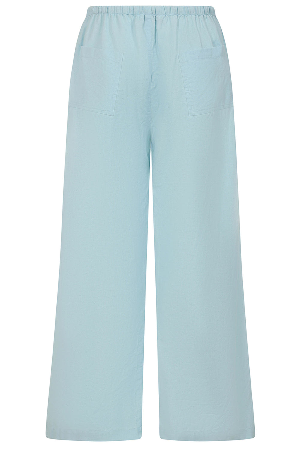 Alice Collins Trousers Rose Plain Wide Leg Chalk Blue 034S316 - Experience Boutique