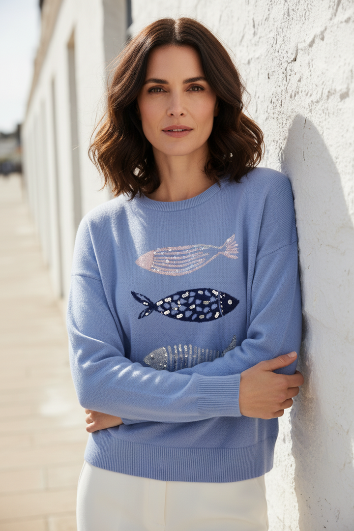 Alice Collins Verna Blue Smoke Jumper 037A282