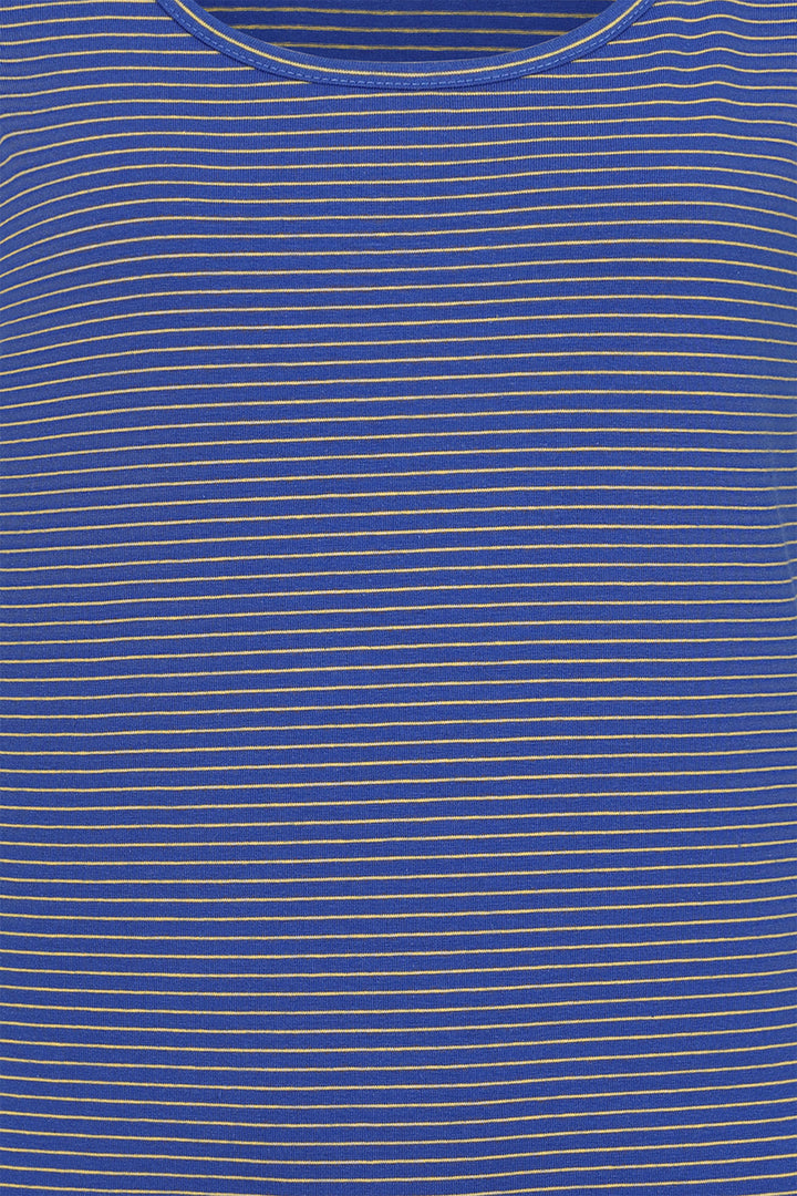 Alice Collins Vest Perfect Striped Royal Blue Sulphur 034S016 - Experience Boutique