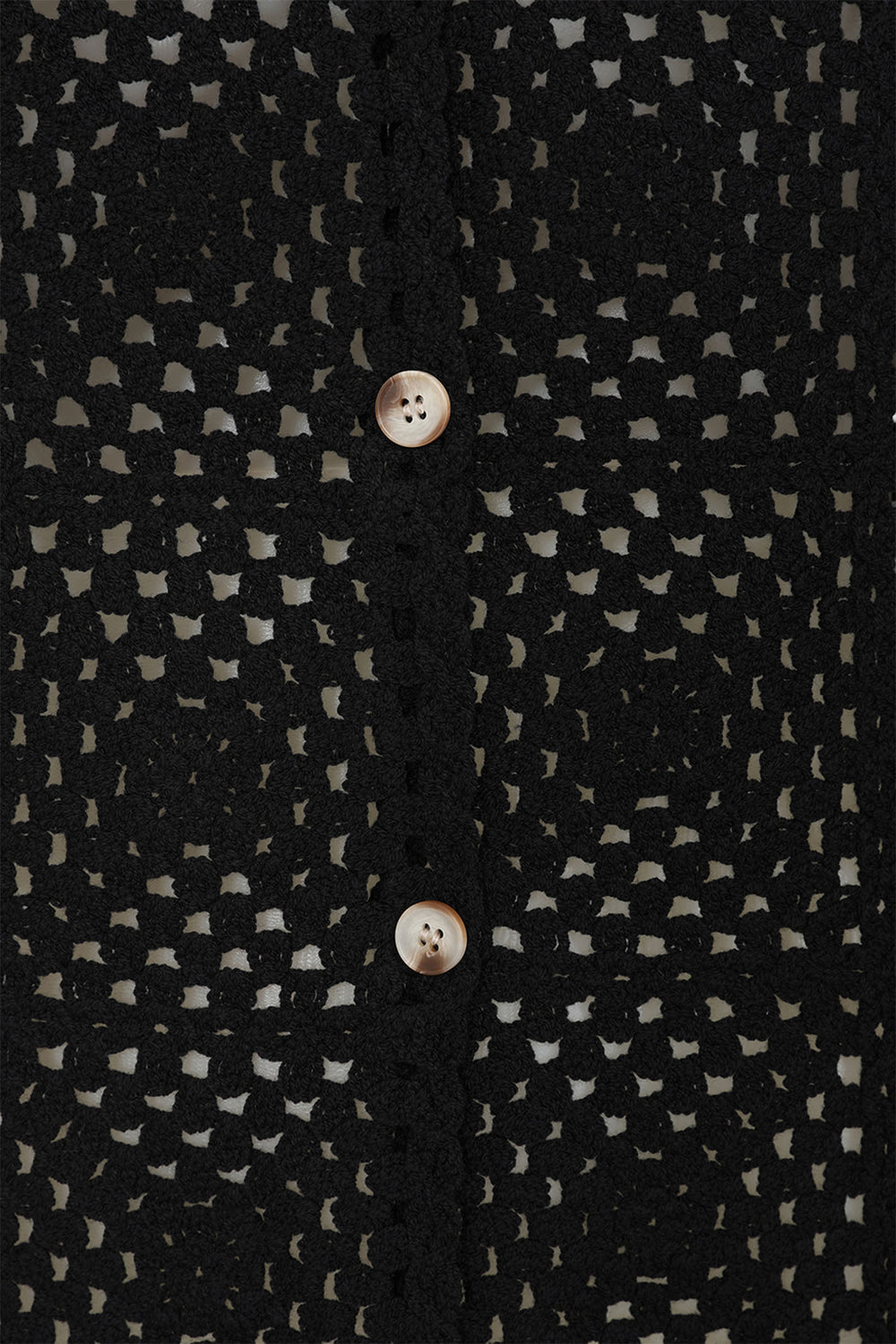 Alice Collins Waistcoat Nadia Crochet Black 034S144 - Experience Boutique