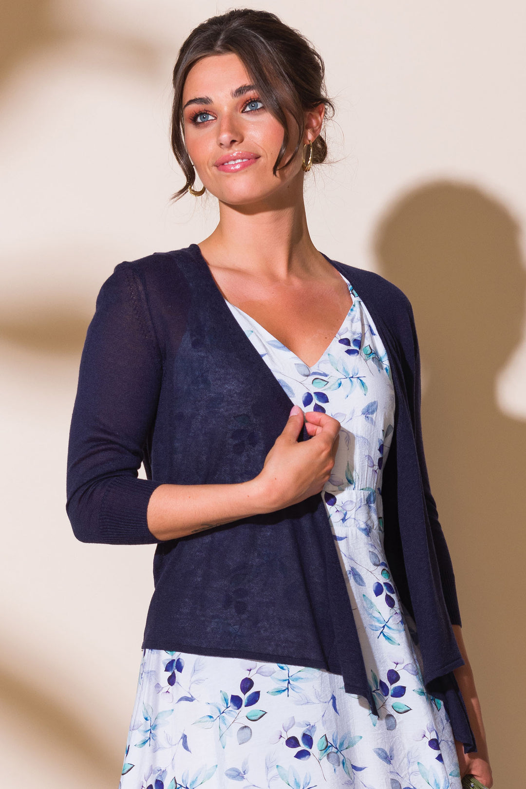 Shrug Women's Plus Size Navy Blue Cardigan Navy Blue Shrug