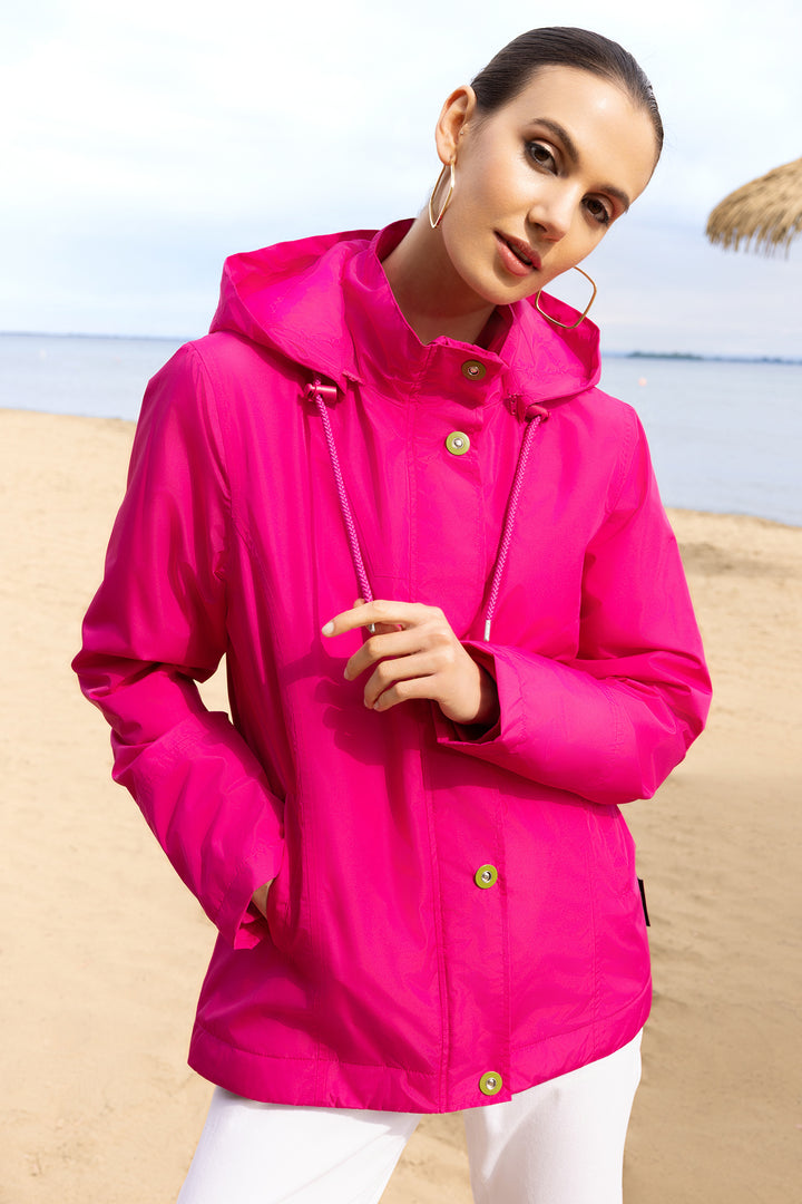 Alison Sheri A47275 Fuchsia Pink Magic Water Changing Hooded Raincoat