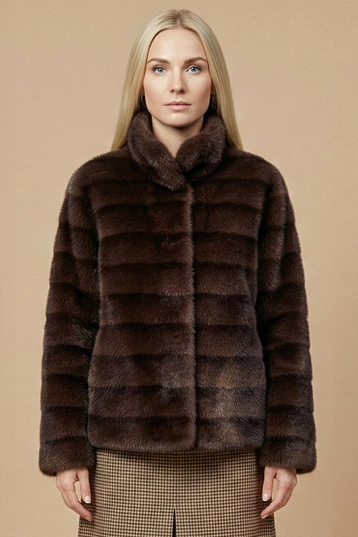 Allison Brown Jacket DQ431KB, front view