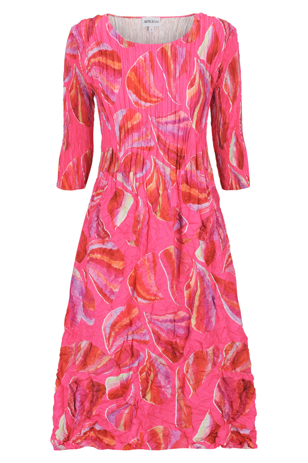 Alquema ADC544 Coral Paradise 3/4 Sleeve Smash Dress