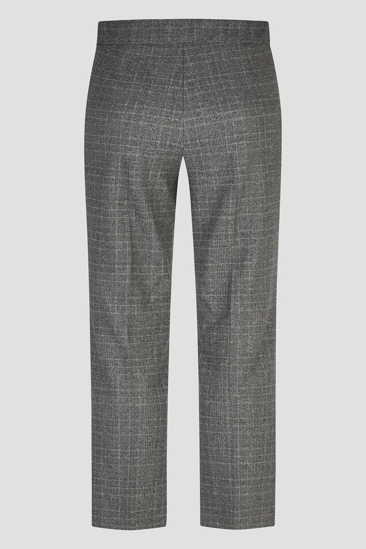 Anna Montana 5667 Rose Grey Check Tweed Trousers, back packshot