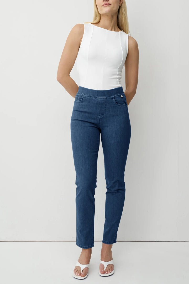 Anna Montana Angelika Blue Stone Wash Jeans Short at Experience Boutique