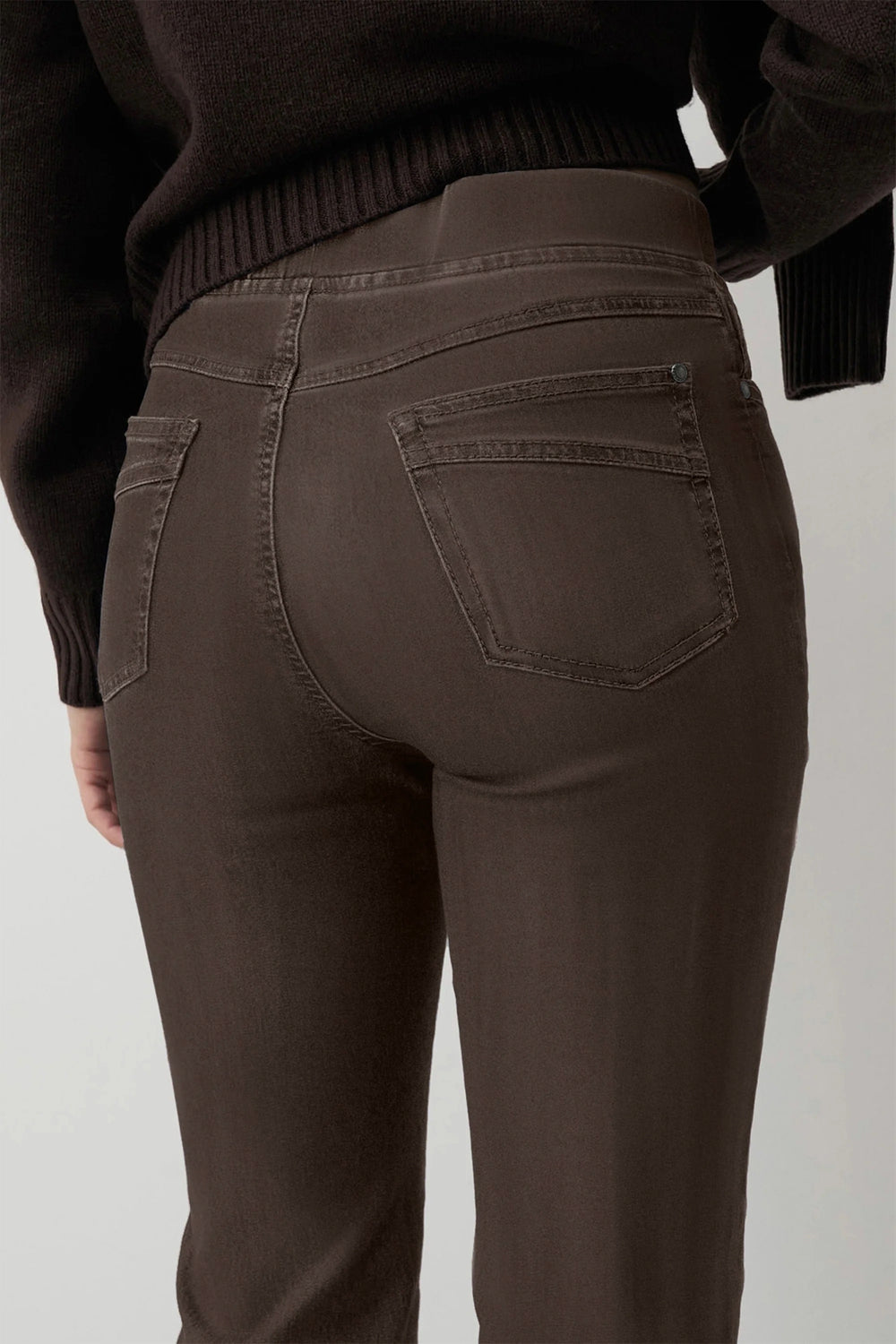 Anna Montana Angelika Coffee Brown Jeans Short at Experience Boutique